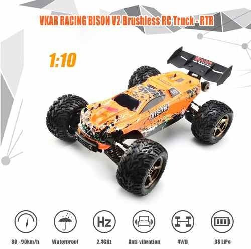 Vehículo de juguete a control remoto Vkar Racing Bison V2 1:10