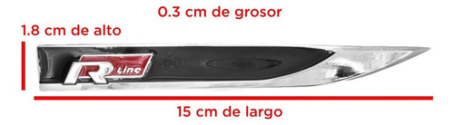 Gbz Compatible Juego Emblemas Vw R Line Jetta Golf Vento
