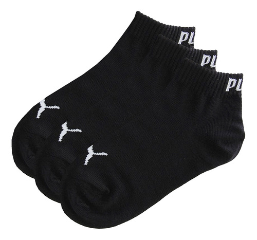 Calcetín Puma Casual Quarter 3 Pack Bebé Negro