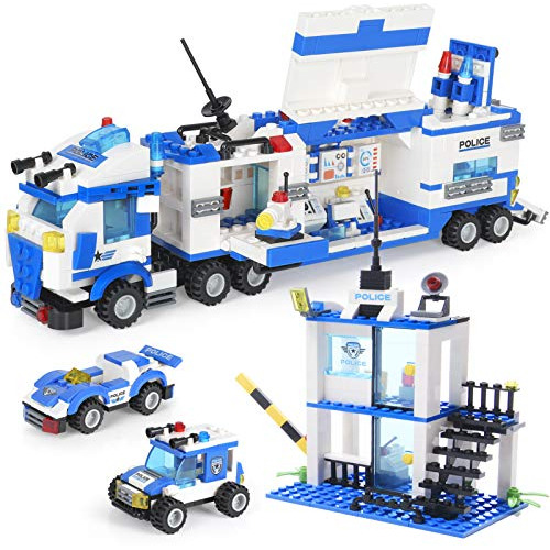 Swat City Police Station Building Blocks Toys, With Mobile P