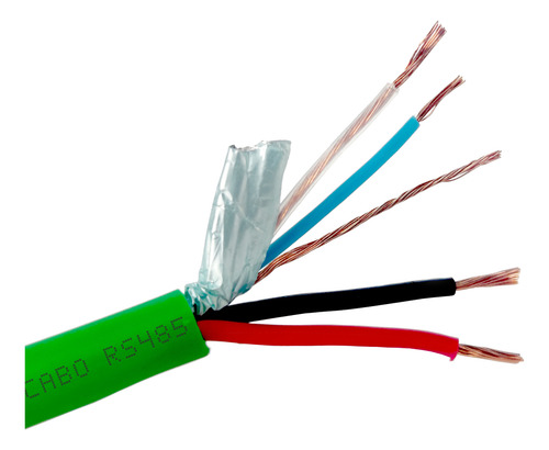 Cabo Rs485 4 Vias 18/22awg Blindado Automação 100mt