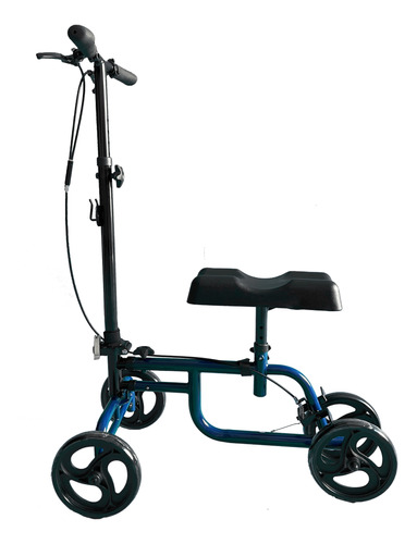Andadera Ortopedica Para Rodilla Scooter Con Bolsa - Azul