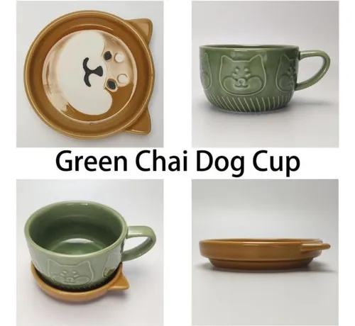 Taza De Té De Cerámica Con Diseño De Gato, Taza Con Tapa, Di