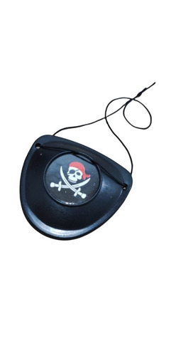 Disfraz Pirata Garfio Parche Kit 5 Pz Niño Mayoreo Batucada Color Negro