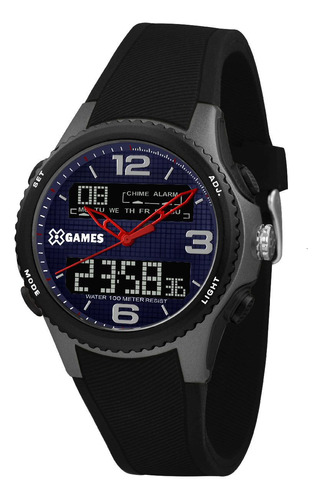 Relógio Masculino X-games Anadigi Preto Xmppa302-d2px