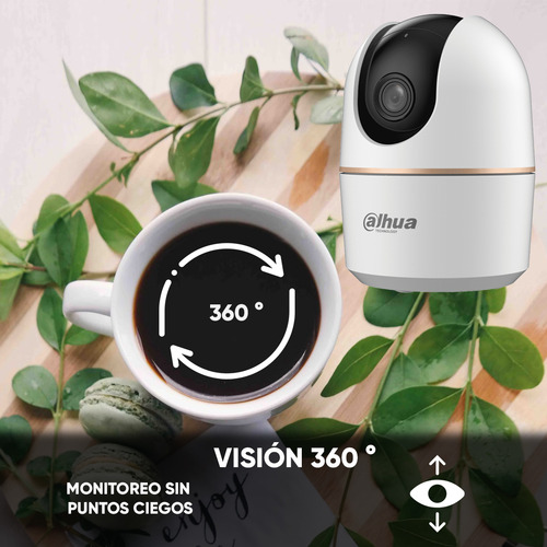Kit Videovigilancia Cronos Cámara Dahua Ip Pt H5A 5mp audio wifi + Micro SD 256gb + Accesorios - Kit CCTV DH-H5A-256GB (Memoria Micro SD WD Purple 256GB)