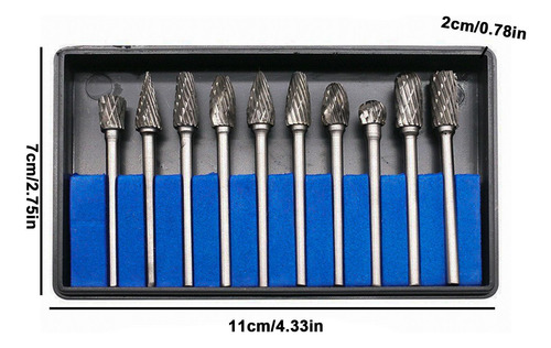 Brocas Para Amoladora Juego De Fresas De Carburo Para Taladr