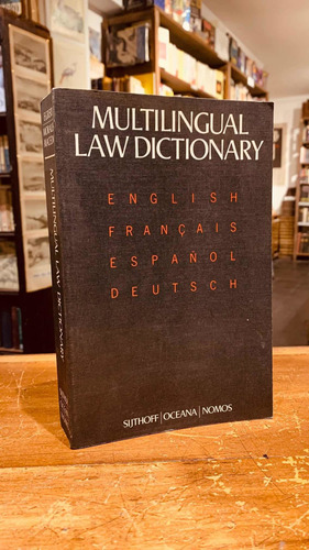 Multilingual Law Dictionary, English, Français, Español, Det