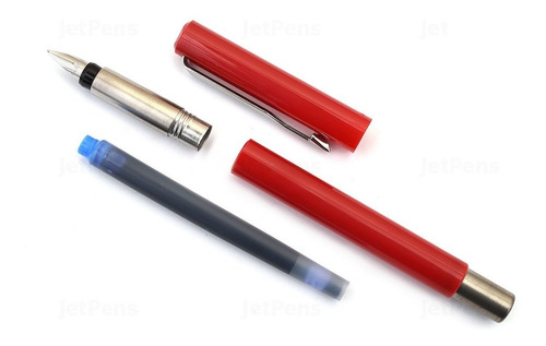 Parker Vector Kit Caligrafía Pluma Fuente Rojo + 3 Plumillas