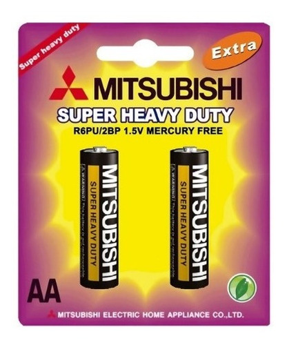 Baterias Pilas Mitsubishi Aa Blister De 2 Unidades Control