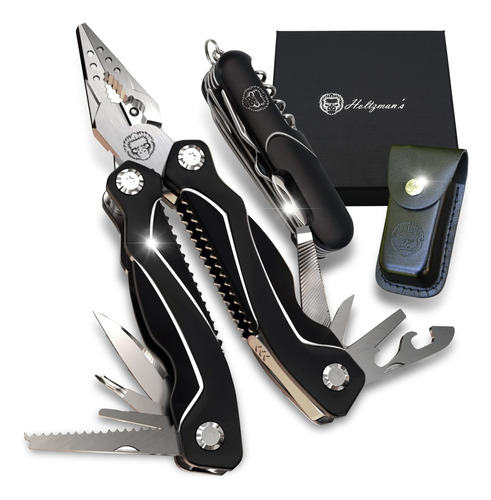 3 Piece Pocket Multitool Gift Set For Him-stainless Steel Su
