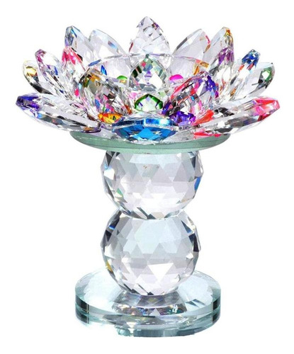 Cristal Flor De Loto Candelita Titular De La Vela Ornamento