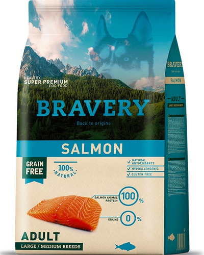 Imagen 1 de 1 de Bravery Salmon Adult Large/medium Breed 12 K
