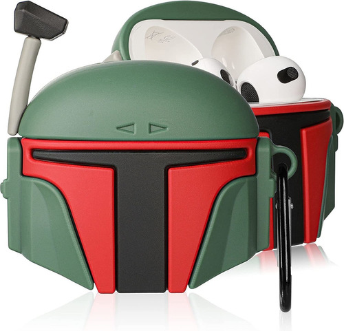 Funda Para AirPods 3ª Gen Silicona Star Wars Guerrero Verde