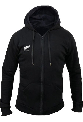 Campera Con Frisa Brickton Modelo All Blacks