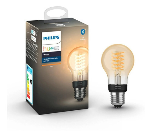 Imagen 2 de 4 de Lampara Philips Hue Vintage Filamento 7w Bluetooth A60 E27