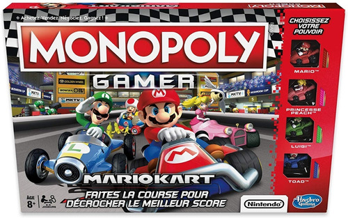 Juego de mesa Monopoly Gamer Mario Kart Hasbro E1870