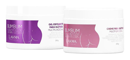 Kit Creme E Esfoliante GlĂșteos Bumbum Tantan Lakma