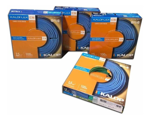 Cable Unipolar Kalop 2.5mm Cat.5 X3 Unid + 1.5mm X1 Unid.