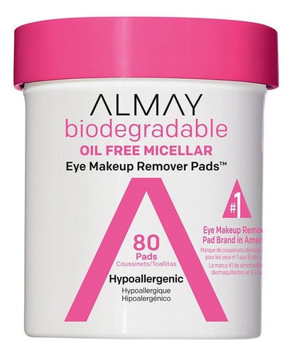 Pads Desmaquillantes Biodegradable Micelerares 80 Piezas