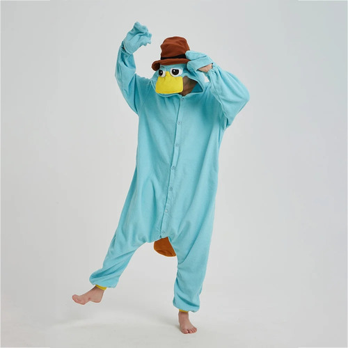 Mono De Pijama Duck Cosplay Para Mujer, Color Azul Polar