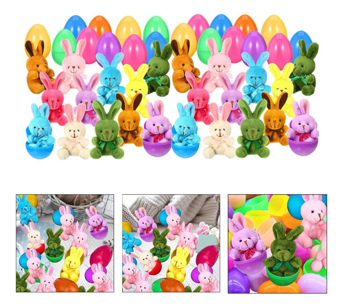 Huevos De Pascua Precargados Con Peluches De , 24 Piezas