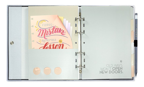 Fichário - Caderno Argolado Ultra Pvc - Noir - Ótima