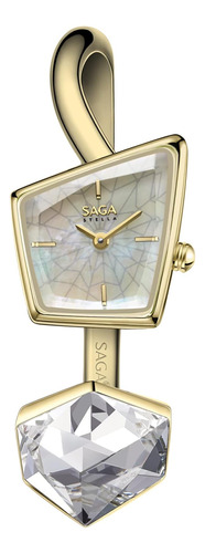 Saga Relojes De Moda Para Mujer, Reloj De Pulsera De Oro Y C