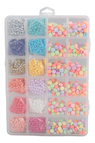 Kit De Abalorios Para Hacer Joyas, Pulseras Diy, 2100 Piezas