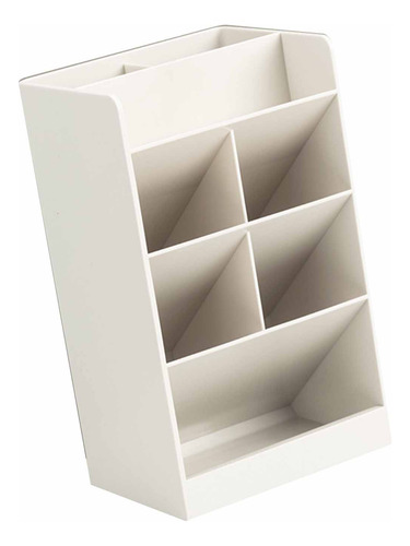 Portalápices Blanco Para Escritorio Multiusos, De Gran Capac