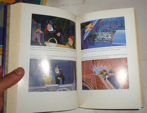 2 Libros Disney: Pocahontas - El Jorobado Ediciones B (Usado)
