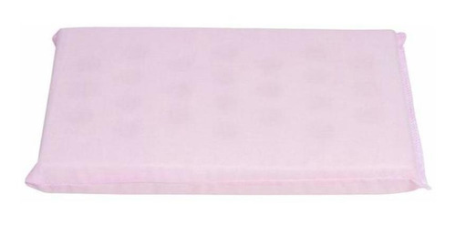 Travesseiro Anti Sufocante Liso Com Espuma E Furos Cor Rosa