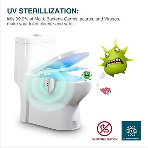 Sensor Usb Luz Uv Mata 99% Bactérias Led 16 Cores Sanitário