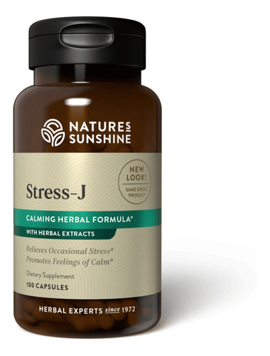 Nature's Sunshine Stress-J Pasiflora relajante. 100 cápsulas sin sabor 80g