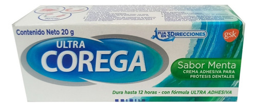 Crema Corega 3d Ultra Menta 20 Gr