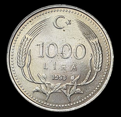 Ch C / Turquia, 1000 Lira 1993 Km997