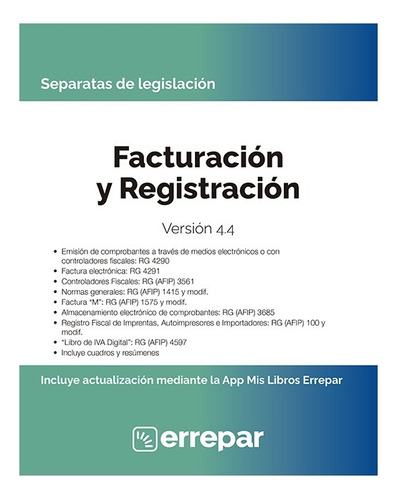 Separata De Facturacion Y Registracion - Ultima Edicion