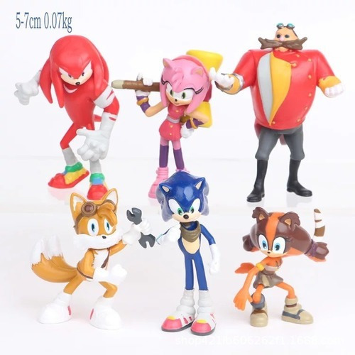 Figuras De Juguete Sonic 12pcs 7cm Sonic Shadow Tails 