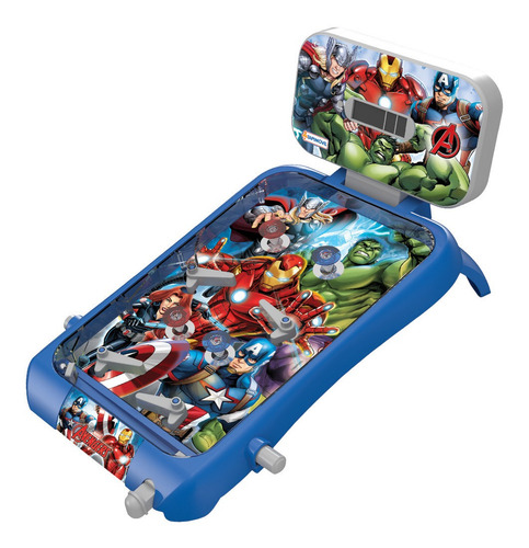 Imagen 2 de 4 de Pinball Spiderman Led Arcade Luz Sonido Avengers Juguete