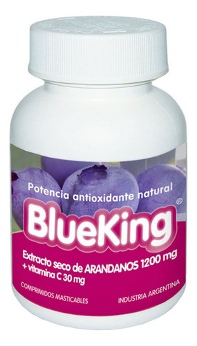 Blueking Arandanos 30 Comp Masticables Potente Antioxidante