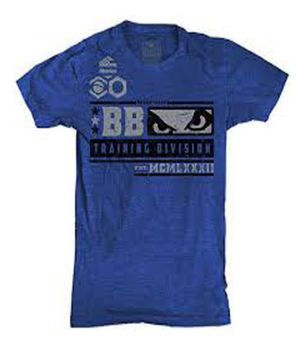 Remera Bad Boy Training Division Azul-talle L