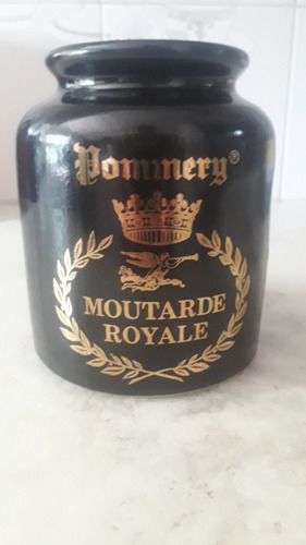 Frasco De Mostaza Frances En Gres Royal Pommery 12 Alto (Usado)