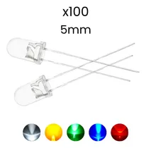 Comprar Diodos Led Colores Surtidos Alto Brillo 5mm 100 Piezas