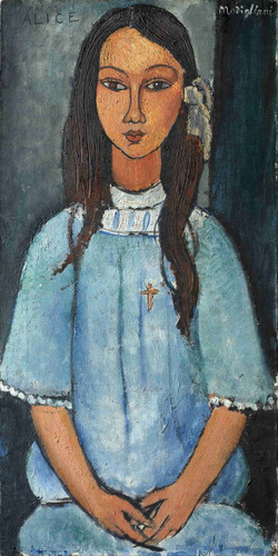 Lienzo Canvas Arte Amedeo Modigliani Alice 1910 80x40