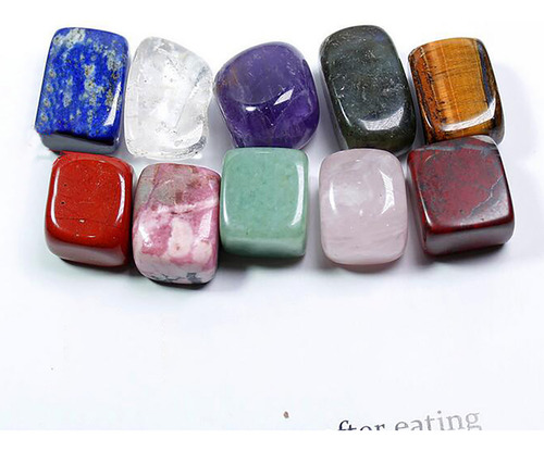 Juego De Piedras Naturales Pulidas Con Cristales Pulidos En
