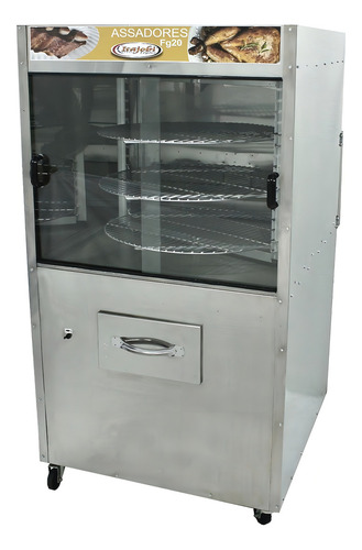 Máquina Assar Frango Giratória 30 Frangos Gás Itajobi Fogões