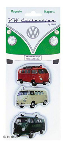 Brisa Vw Vw T1 Colección Imán Autobús Set 3-pc - Vehículo E