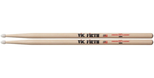 Imagen 3 de 8 de Palillos Baqueta Vic Firth American Classic 5b Punta Madera