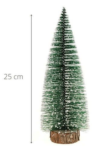 Mini Arvore De Natal Pinheiro 25cm Nevada Enfeite Decoracao