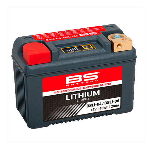 Batería Para Moto Bs Lithium Bsli-04/bsli-06